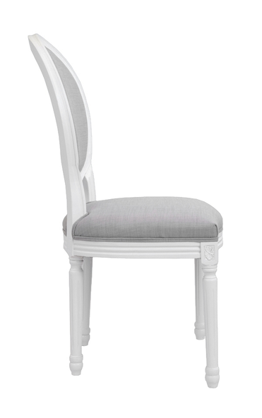 Дизайнерский обеденный стул Miro White and Grey